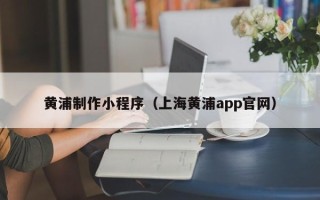 宣城黄浦制作小程序（上海黄浦app官网）