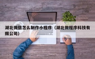 宣城湖北微信怎么制作小程序（湖北微程序科技有限公司）
